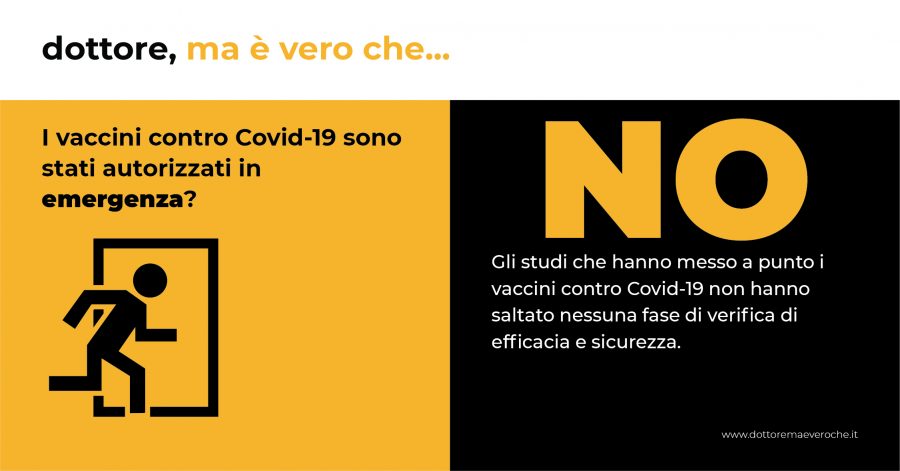 Card: I vaccini contro Covid-19 sono stati autorizzati in emergenza?